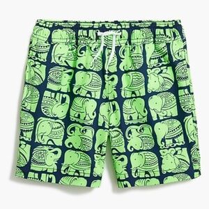 JCrew Boys' Island Elephant Swim Trunk/Swimsuit Size 8